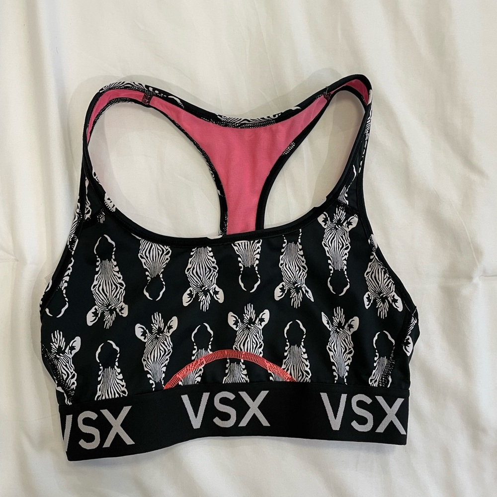 Victoria’s Secret Sport VSX Zebra Workout Running Athletic Active Bra